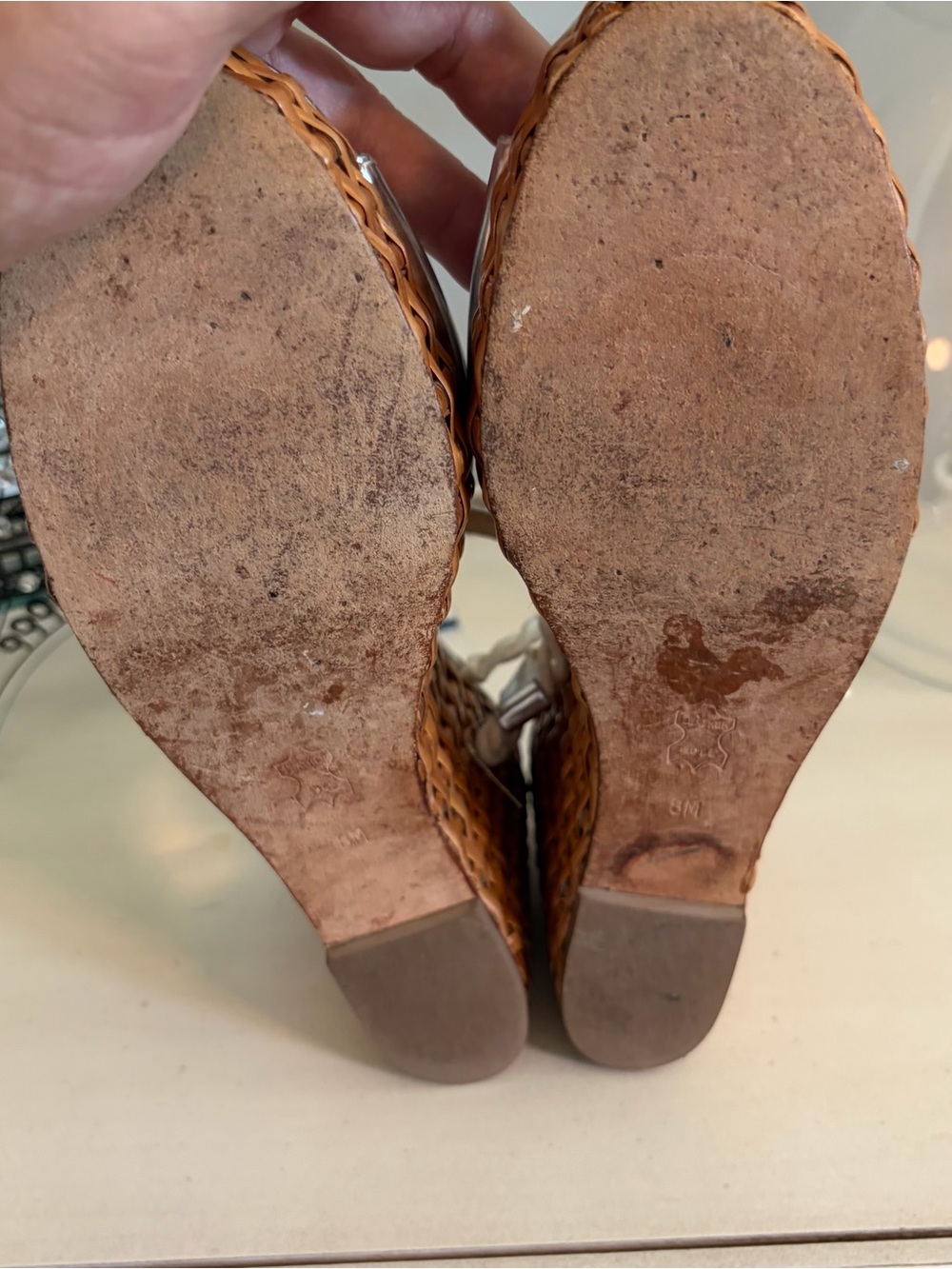 Tory Burch Rattan Wicker Rope Wedge Sandals - Picture 4 of 6